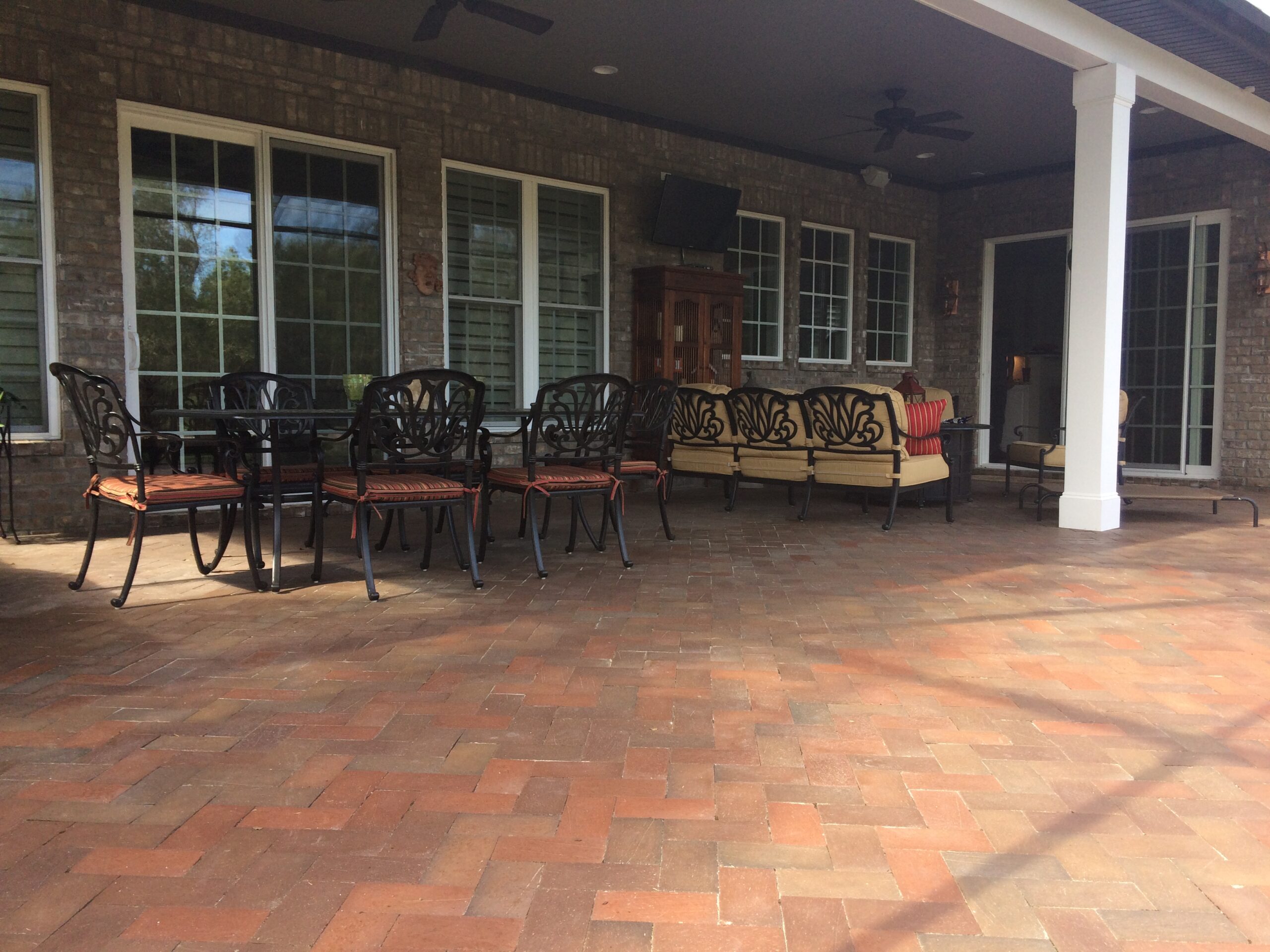 Clay paver patio Palencia St Johns