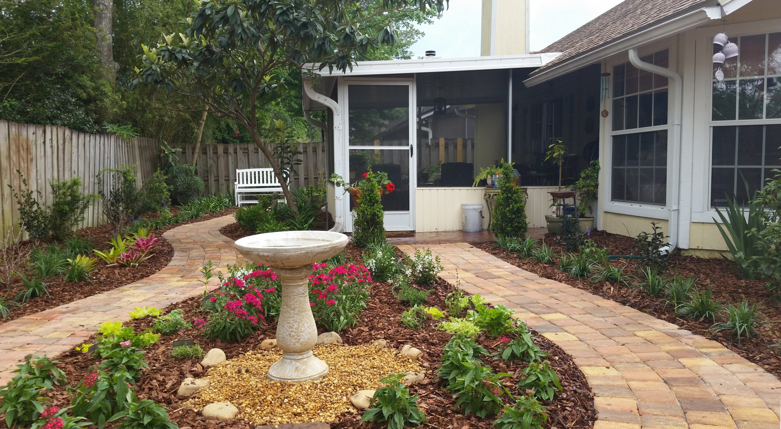 Paver path through garden Jacksonville